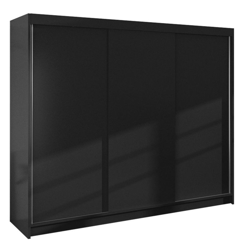 Szafa MIRJAN 24 z drzwiami przesuwnymi Derby II czarny 1 szt.