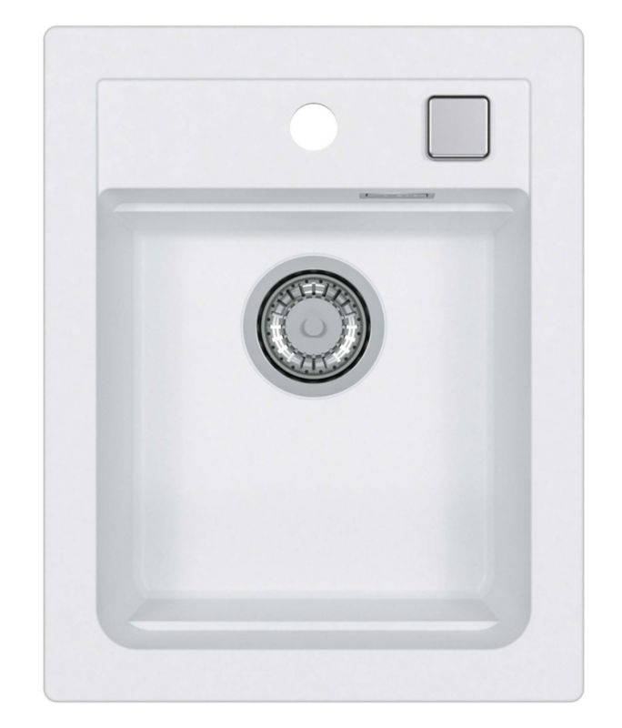 Zlewozmywak granitowy Alveus Atrox 10 kol. 11 biały (40x50cm) 1-komorowy 1szt.