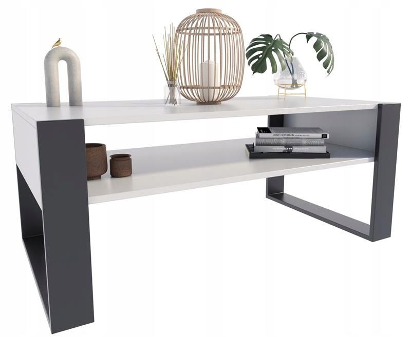 Ława Matkam stolik KAJA 120 cm Per biały-czarny 1 szt.