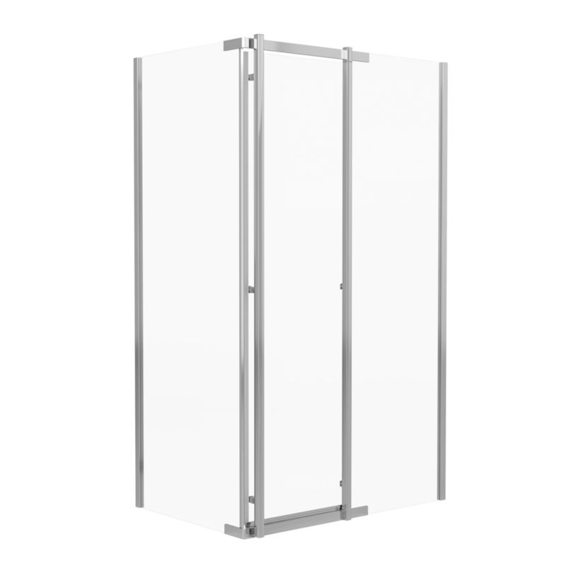 Kabina prysznicowa Durasan Titanium Open Chrom 100x80x200 prostokątna, chrom, 6 mm, easy clean 1 szt.