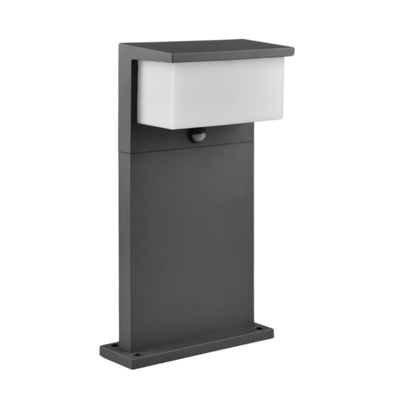 Lampa ogrodowa stojąca Trio Nestos antracytowo-biała LED 13W 3000K 1300lm czujnik IP54 wym: 45 x 26 x 26 cm aluminium - 1 szt.