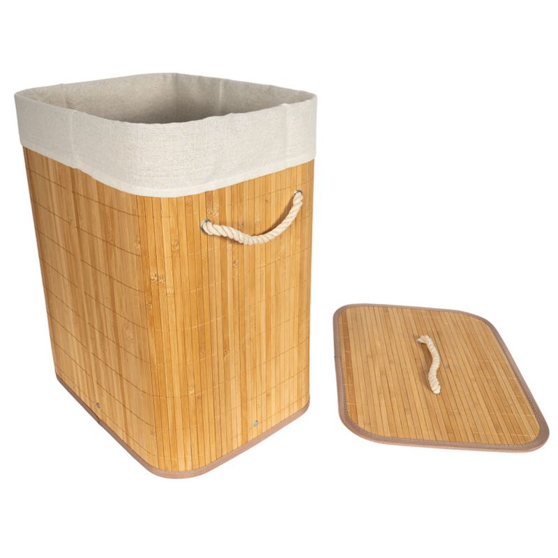 Kosz na pranie Sepio Bamboo 40 x 30 x 60 cm