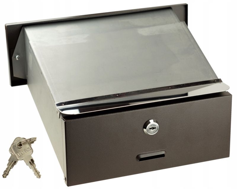 Skrzynka FEINZ Na Listy Z Kluczem Do Wmurowania Przelotowa Brąz 1 szt.