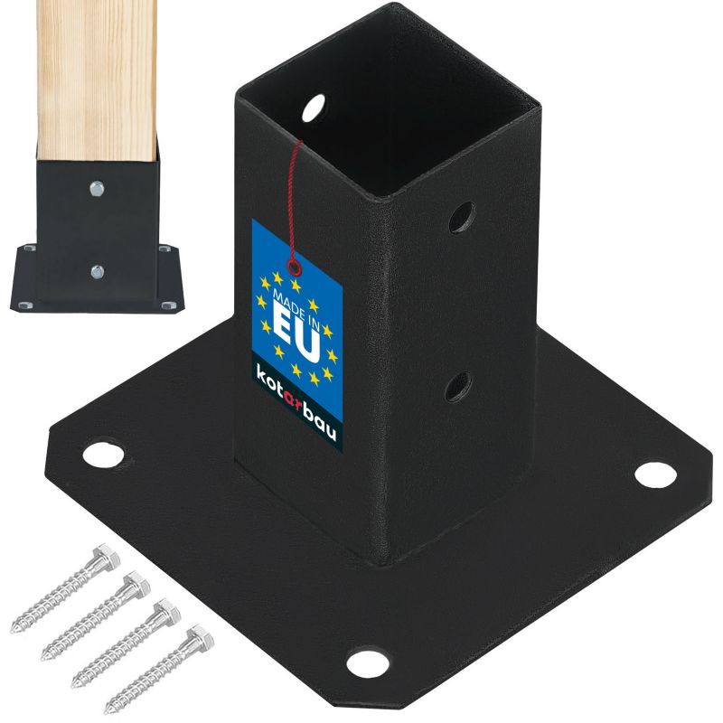 Podstawa słupa KOTARBAU przykręcana malowana proszkowo 50x50 mm 1 szt.