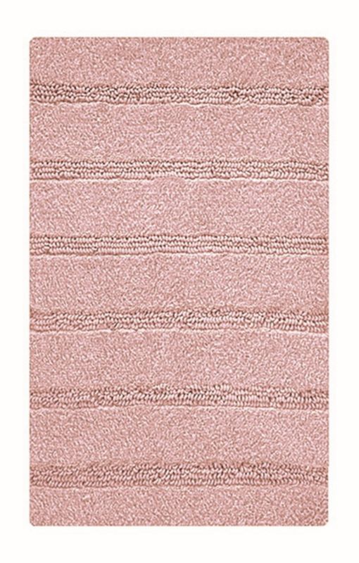 Dywanik łazienkowy Kleine Wolke Monrovia różowy 60x100cm, antypoślizgowy, szybkoschnący, 1 szt.