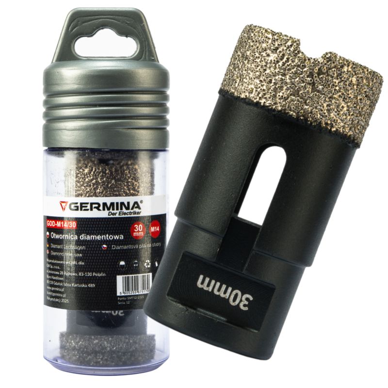 Otwornica diamentowa 30 mm na szlifierkę kątową M14 1 szt