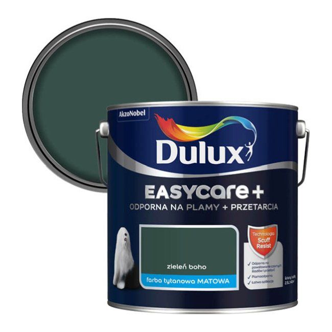 Farba Dulux EasyCare+ zieleń boho 2,5 l