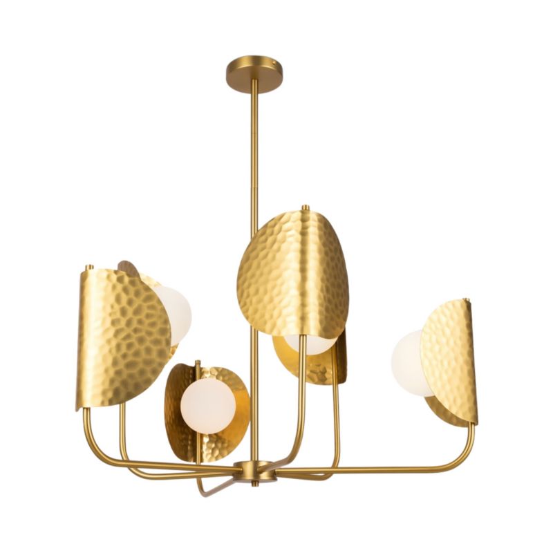 Lampa wisząca Maytoni Tropic mosiężno-biała wym: 85,2 x 78 x 65,7 cm 6xG9 x 40W 1 szt.