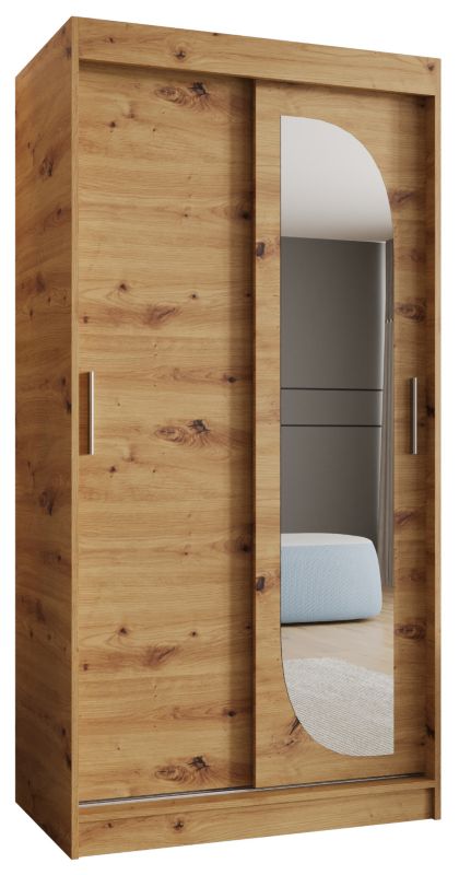 Szafa przesuwna Garderoba Abiks LUCY 100 dąb artisan 1szt.