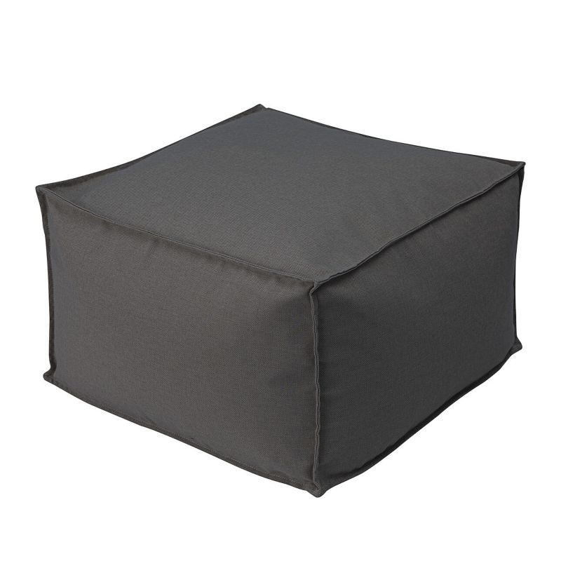 Puf ogrodowy Dekoria 65 x 65 x 38 cm brązowo-szary 1 szt.