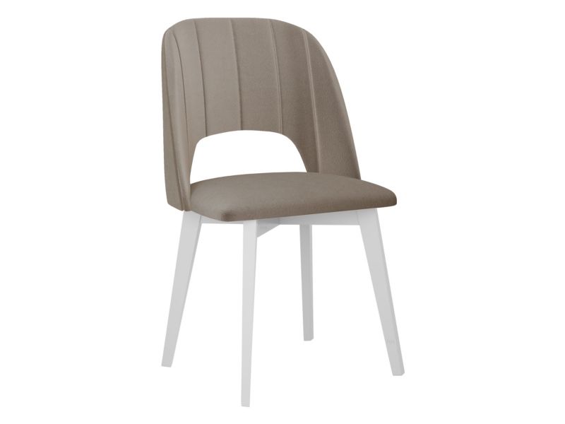 Krzesło MIRJAN 24 tapicerowane Monti IV Pik prosty biały/khaki beż 1 szt.
