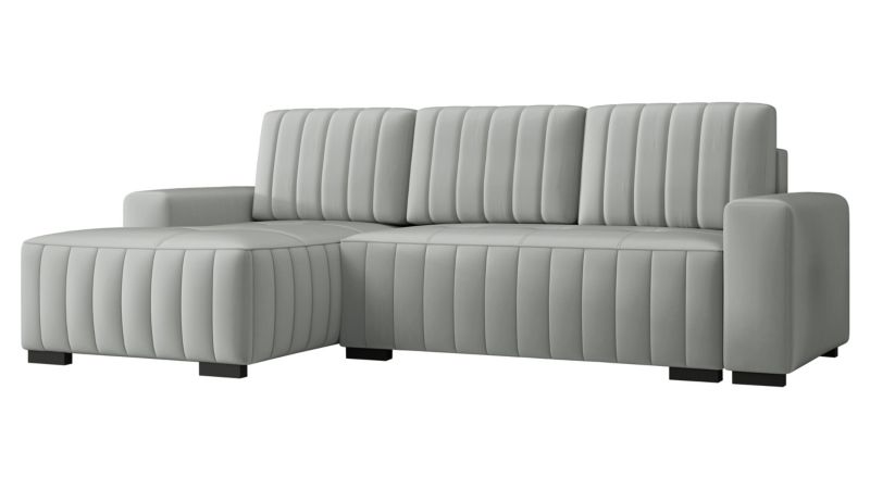 Narożnik z funkcją spania MIRJAN 24 Hugo lewy jasny szary 1 szt.