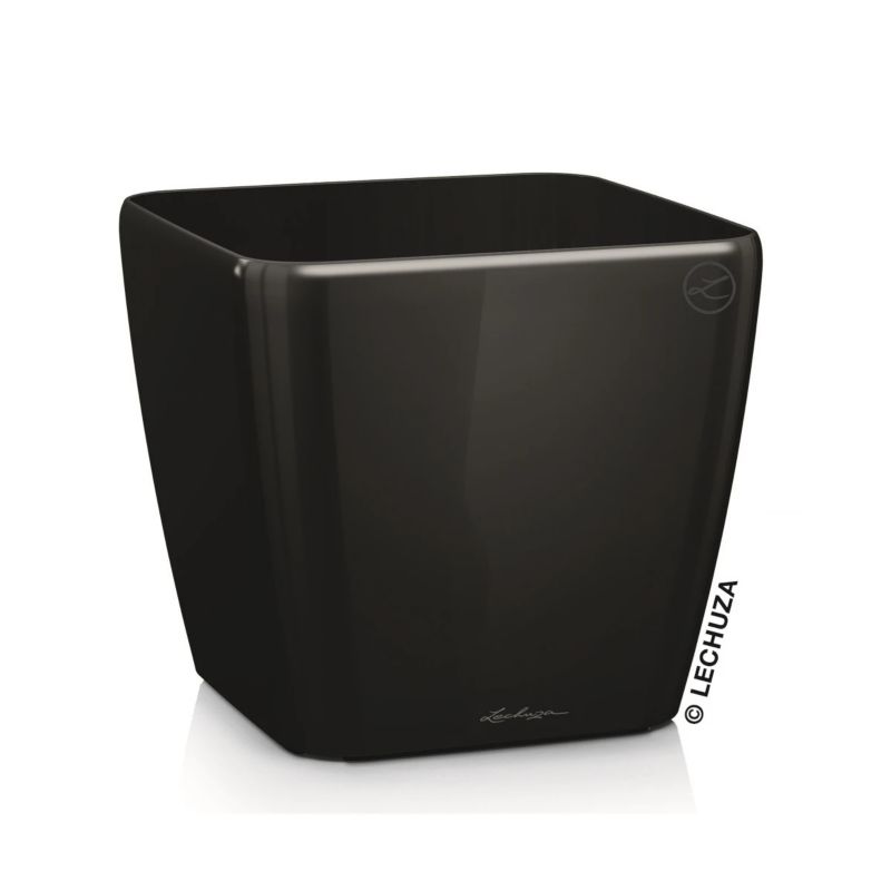 Doniczka Lechuza Do Domu Na Taras QUADRO LS 28/28/26 czarny połysk 1 szt