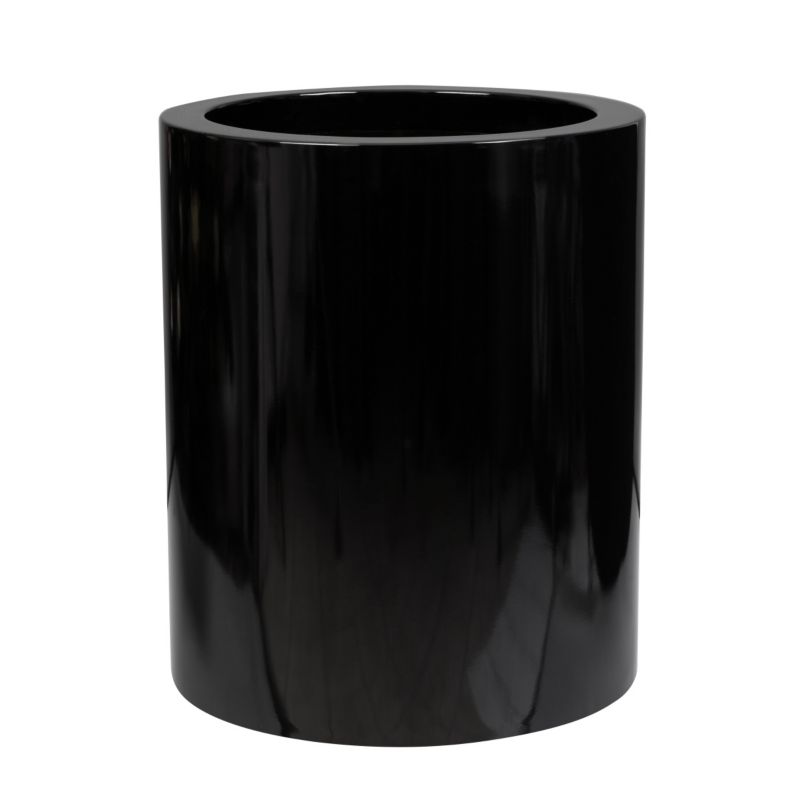 Doniczka Lechuza Z Włókna Szklanego Na Taras Do Domu D901N Czarny Połysk 1 szt