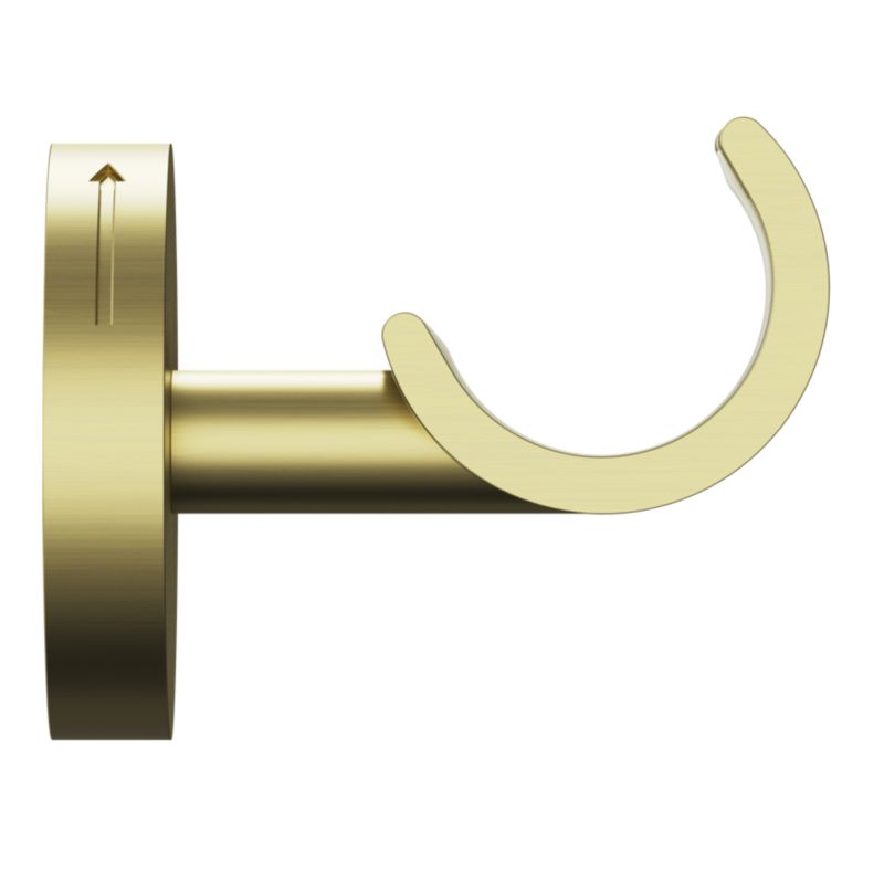 Wspornik ścienny pojedynczy GoodHome Elasa XS 19 - 28 mm złoty