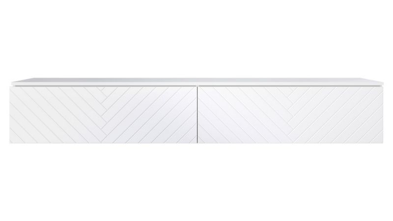 Szafka RTV MIRJAN 24 D180 MDF biały/jodełka 1 szt.