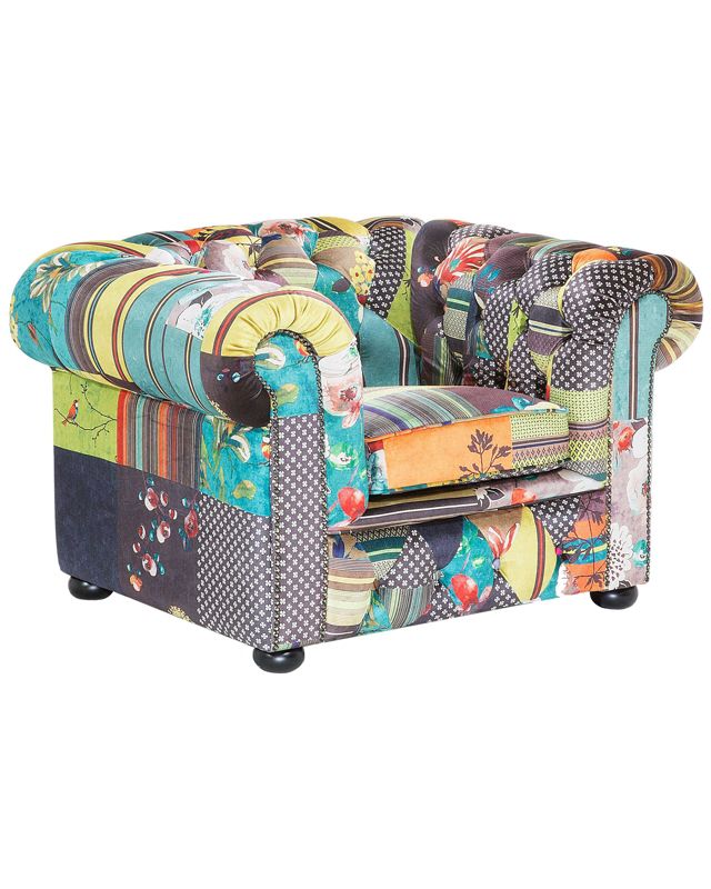 Fotel Chesterfield Jasnozielony 1 szt.