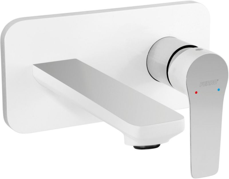 Bateria umywalkowa Ferro Adore White chromowa 190mm podtynkowa "1 szt."