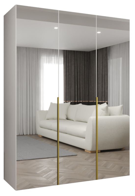 Szafa uchylna otwierana ALICANTE 3 150 wys 202 cm Biały + Złoty 1 szt