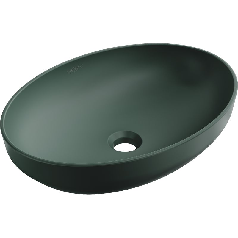 Umywalka nablatowa Mexen Cornelia zielona ciemna 50x37 cm 1 szt.