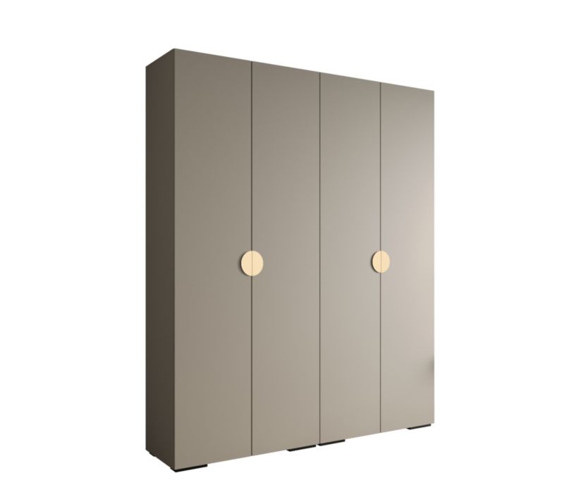 Szafa ubraniowa Garderoba Abiks INOVA 4 2SZ kaszmir+złoty 1 szt.