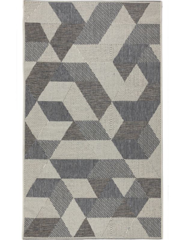 Dywan 80x150 cm płasko tkany Tekla e-floor geometryczny beżowy 1 szt