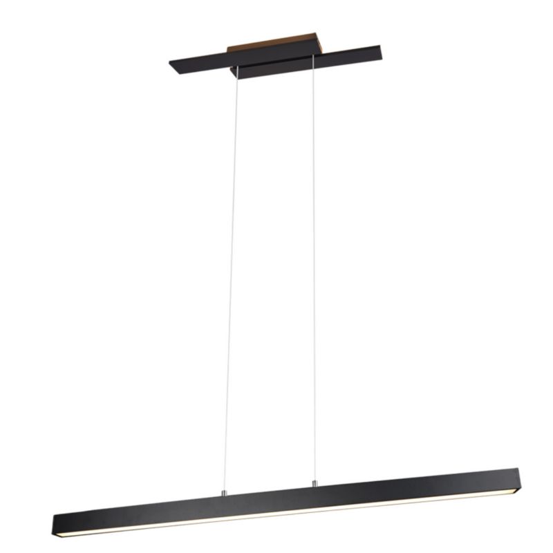 Lampa sufitowa wisząca Trio Belfast czarno-biała wym: 150 x 115,5 x 14,2 cm wbudowany LED 44W 1 szt.