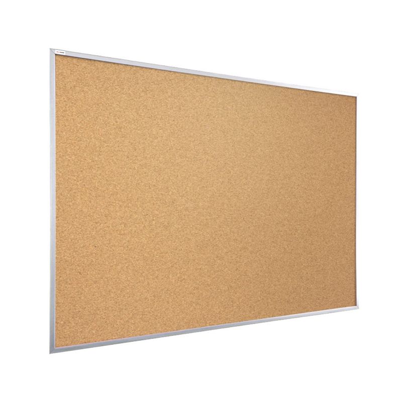 Tablica korkowa 60x40 cm ALLboards rama drewniana srebrna 1 szt.