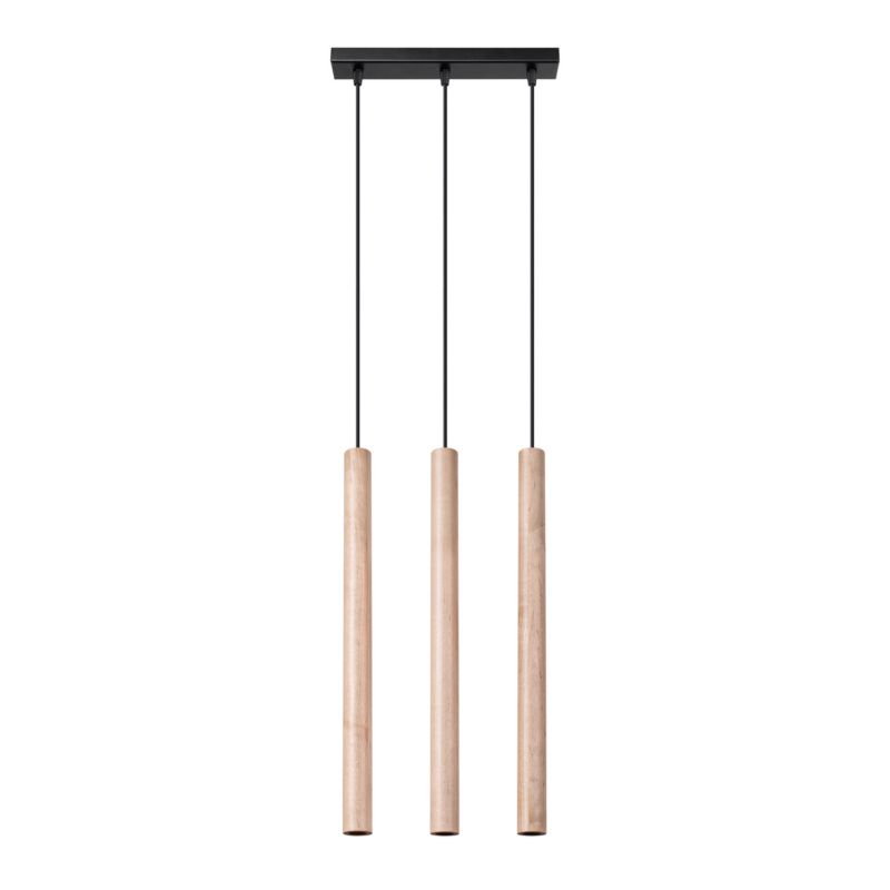 Lampa wisząca Sollux Lighting PASTELO 3L drewno 1 szt.