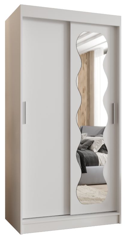 Szafa przesuwna Garderoba Abiks SPOTI 100 biały mat 1szt.