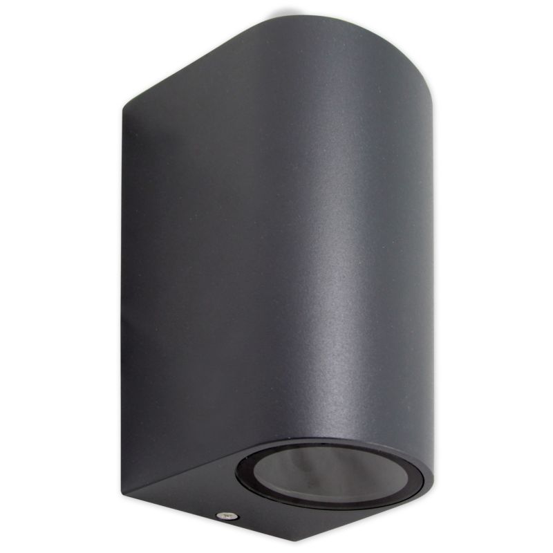 Kinkiet lampa elewacyjna GU10 LED MasterLED Luna Duo GU10 IP44 podwójna zewnętrzna szara 1 szt.