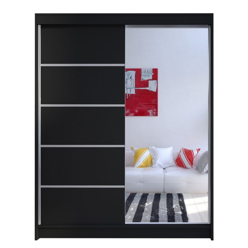 Szafa MIRJAN 24 z drzwiami przesuwnymi Camino III czarny 1 szt.