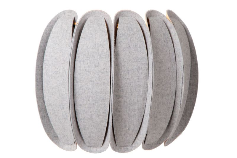 Kinkiet ścienny Lucide Spencer szaro-odcienie szarości-czarny 1 x E27 x 40W IP20 wym: 24 x 24 x 15 cm - 1 szt.