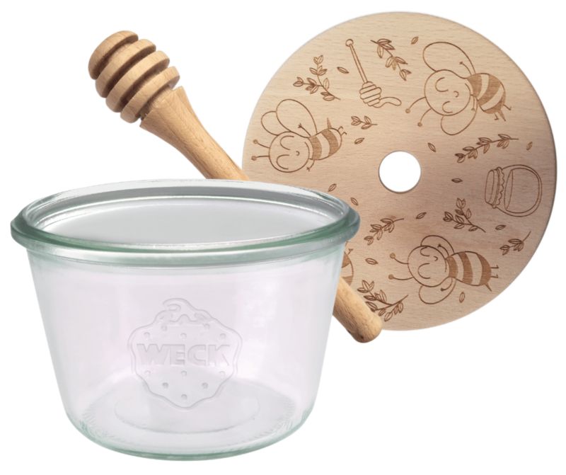 Słoik do miodu MODO24 Weck 370 ml fi 100 mold nabierak W1 1 kpl.