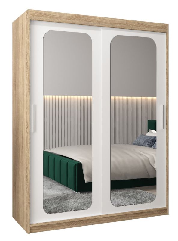 Szafa przesuwna Garderoba Abiks PROMO T3 150 sonoma/biały 1 szt.