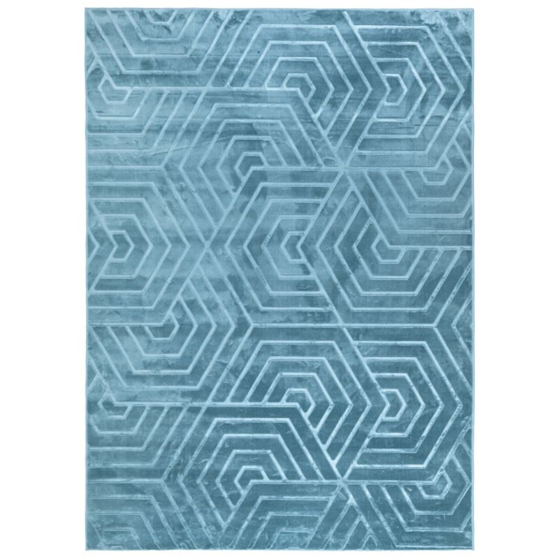 Dywan nowoczesny Glamour 3D e-floor 200x300 cm geometryczny niebieski 1 szt