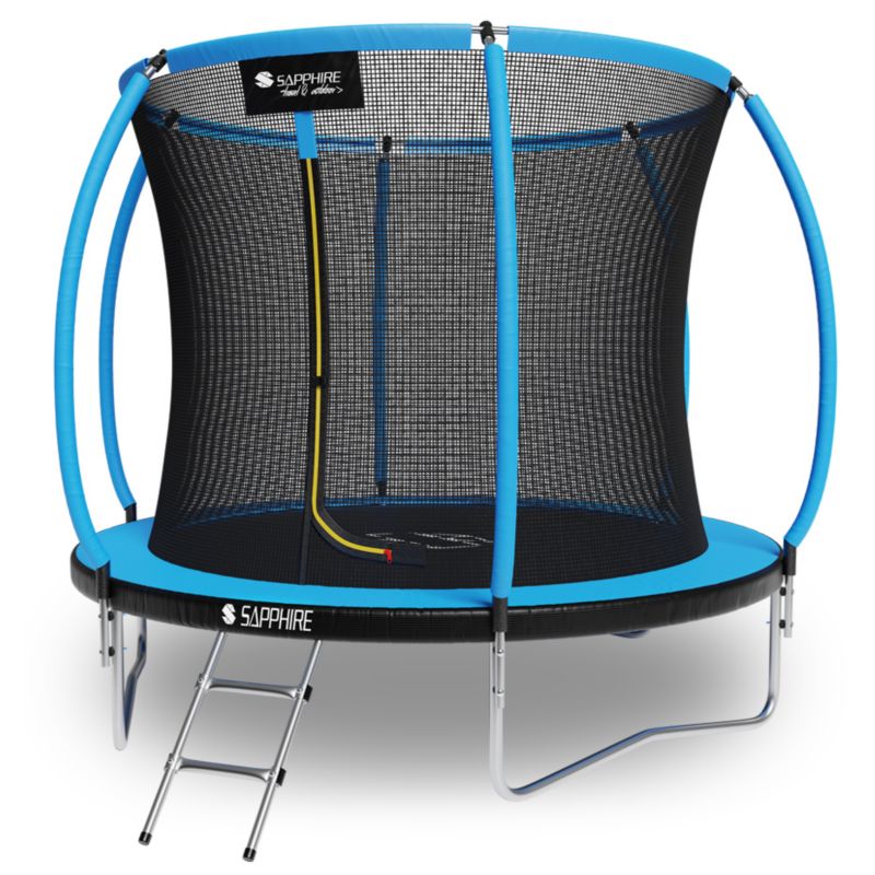 Trampolina ogrodowa Sapphire z siatką wewnętrzną i drabinką 252 cm 1 szt.