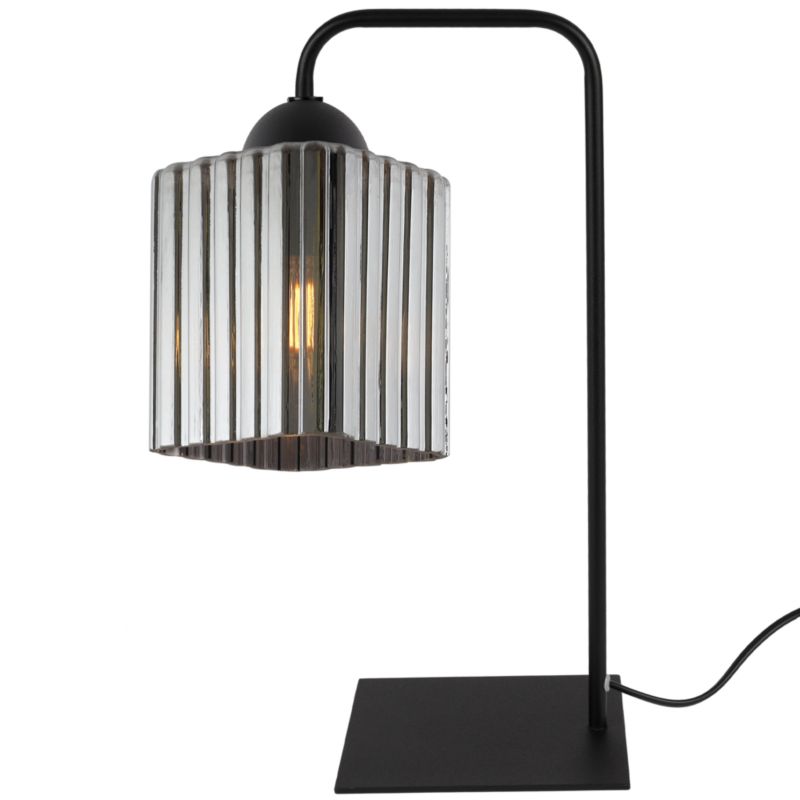 Lampa stołowa nocna Light Home Riffle 1x E27 60W czarny/grafitowy 1szt.