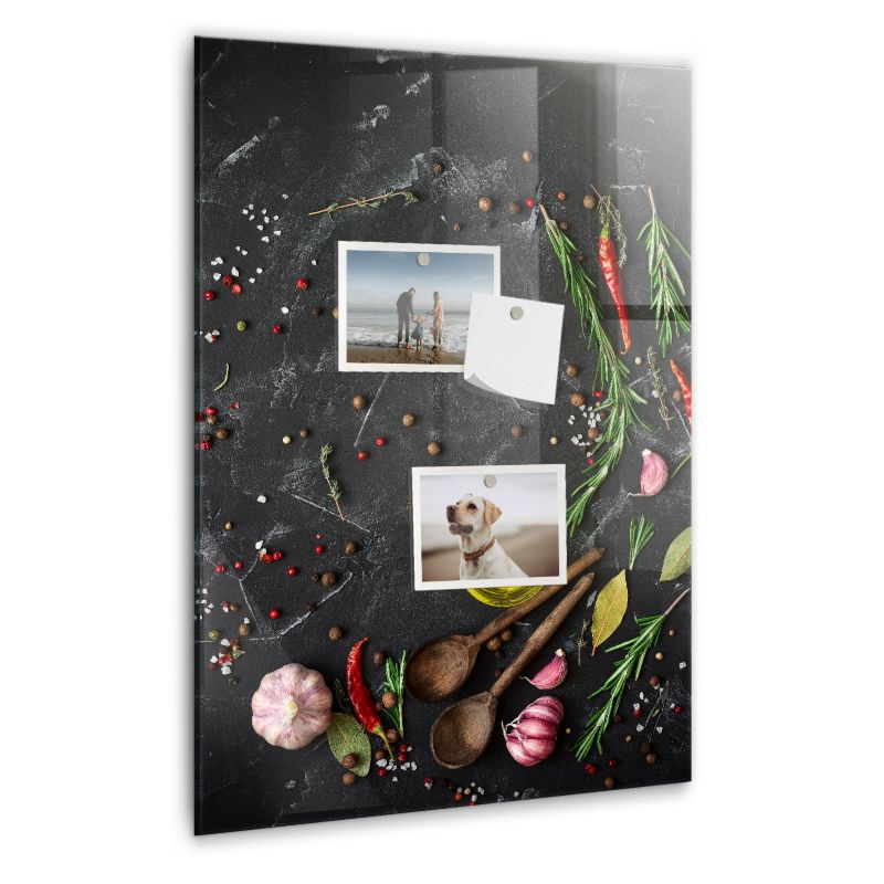 Szklana tablica magnetyczna Wallfluent 40x60 cm Kompozycja przypraw 1 szt.