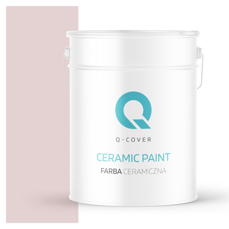 Farba Ceramiczna Do Ścian i Sufitów Q-Cover Pudrowy róż jasny H3266 Głęboki Mat 10L