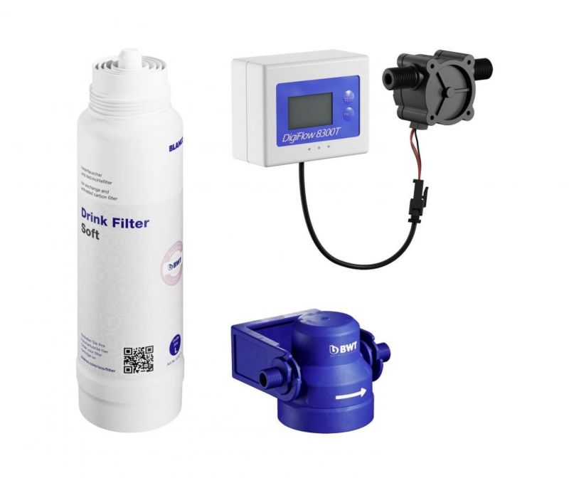 Zestaw filtrujący wodę Blanco Soft L, wydajność do 1800L, montaż pod zlewem, 1 szt.