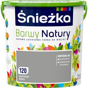 Farba Śnieżka Barwy Natury grafitowy mural 2,5 l