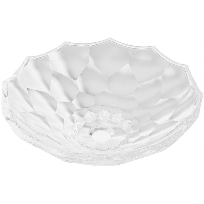 Umywalka nablatowa Mexen Inga transparentna 44x44 cm 1 szt.