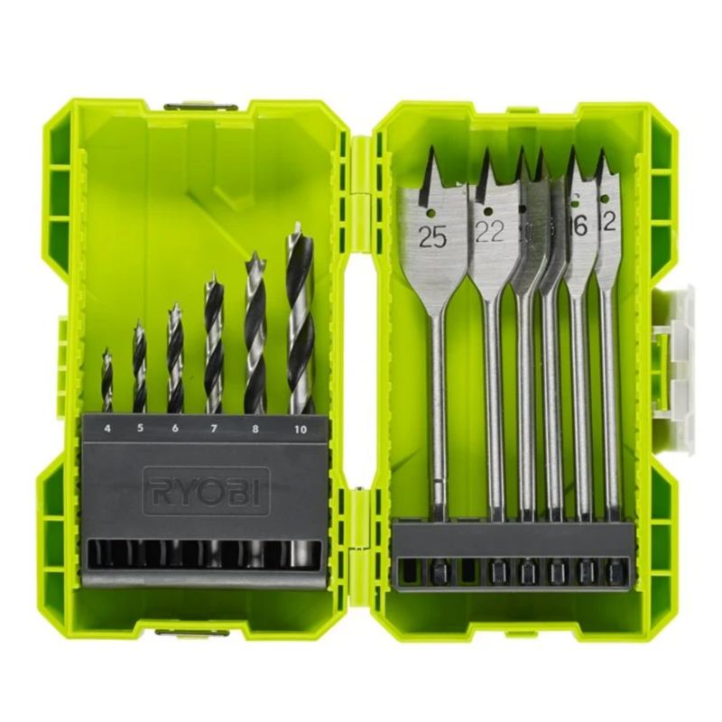 Zestaw Do Wiercenia w Drewnie RYOBI 12 Elementów 1szt.