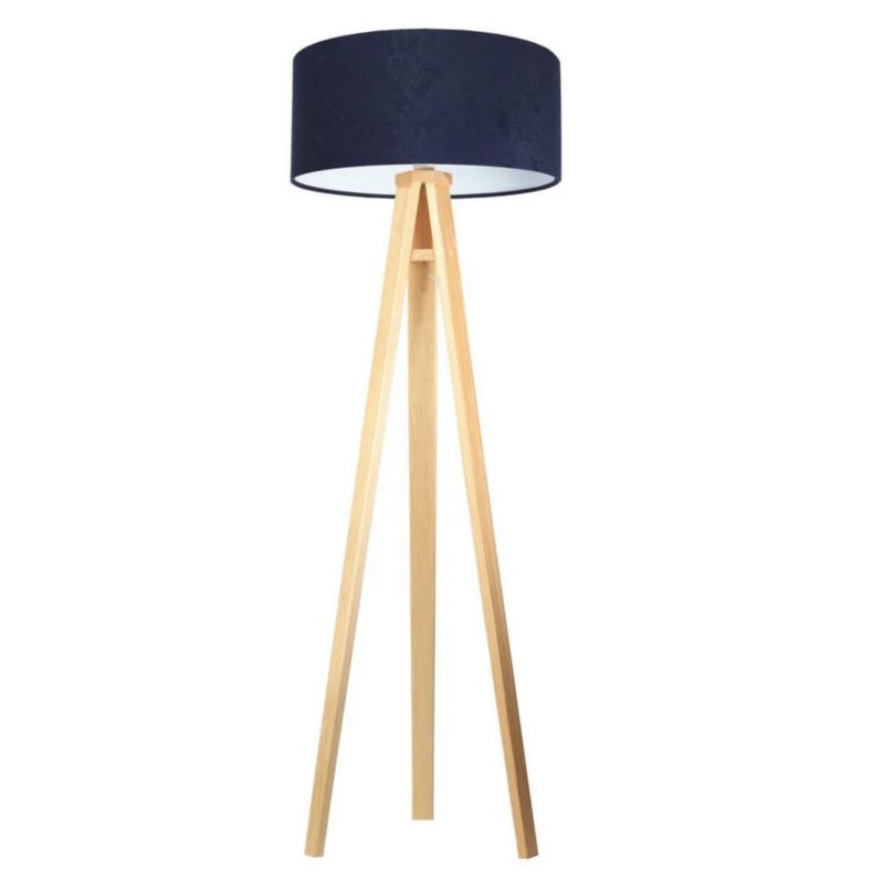 Lampa Bps Koncept stojąca HOME 50 granatowa/biała/sosna 1 szt