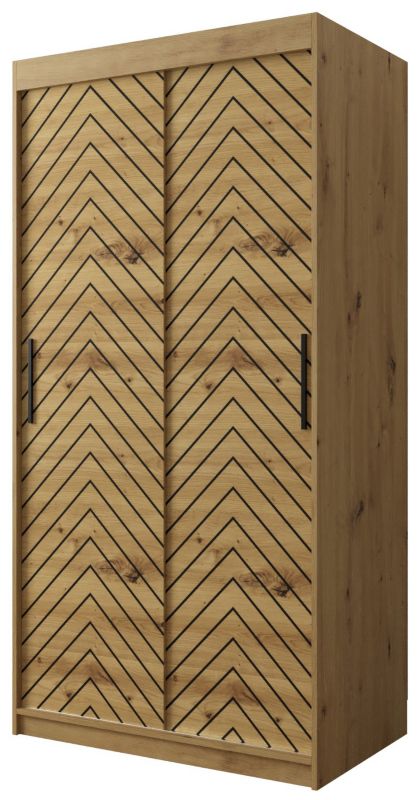 Szafa przesuwna Garderoba Abiks Jodełka 1 100 artisan + artisan 1 szt.