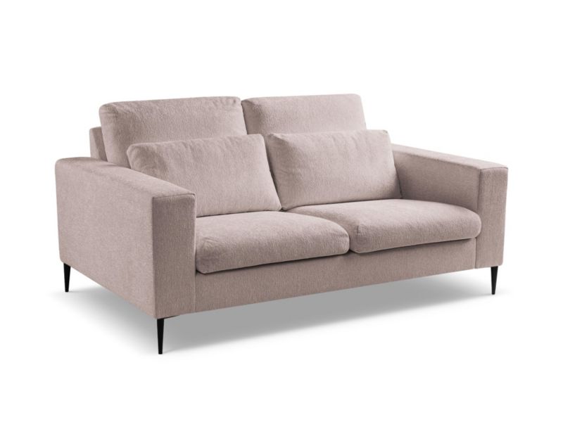 Sofa 2-osobowa LaMiaSofa DIANO z tkaniny szenilowej 179x110 cm pudrowy róż 1 szt.