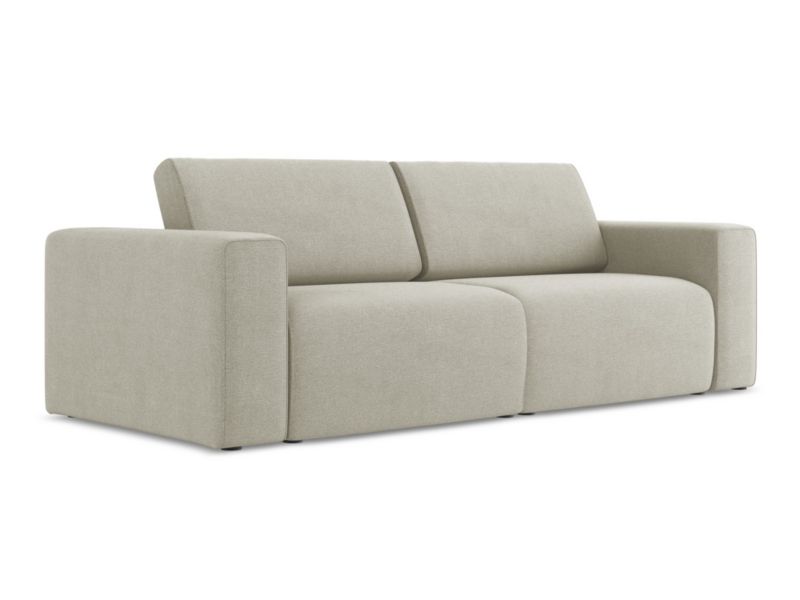 3-osobowa kanapa modułowa LaMiaSofa CASERTA z tkaniny strukturalnej 224x103 cm jasny beż 1 szt.