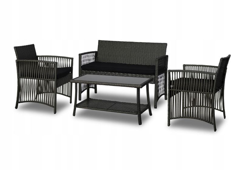 Zestaw mebli ogrodowych Corciano Kama sofa stolik i dwa fotele 1szt.