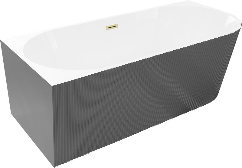 Wanna wolnostojąca Mexen Silo biała/szara 170x80 cm .- 52891708062L-55 1 szt.